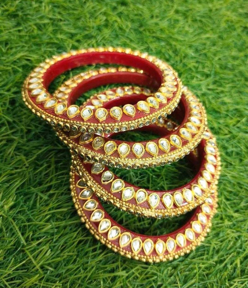 🆕️ Exquisite Kundan Bangle Set