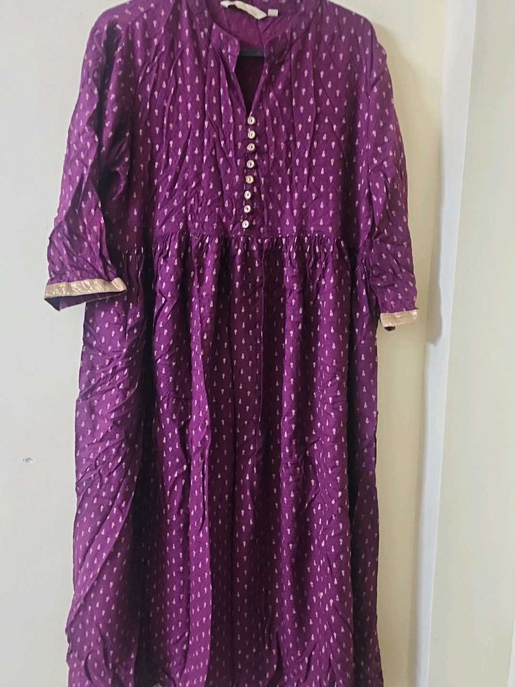 Elegant Purple Ethnic kurti