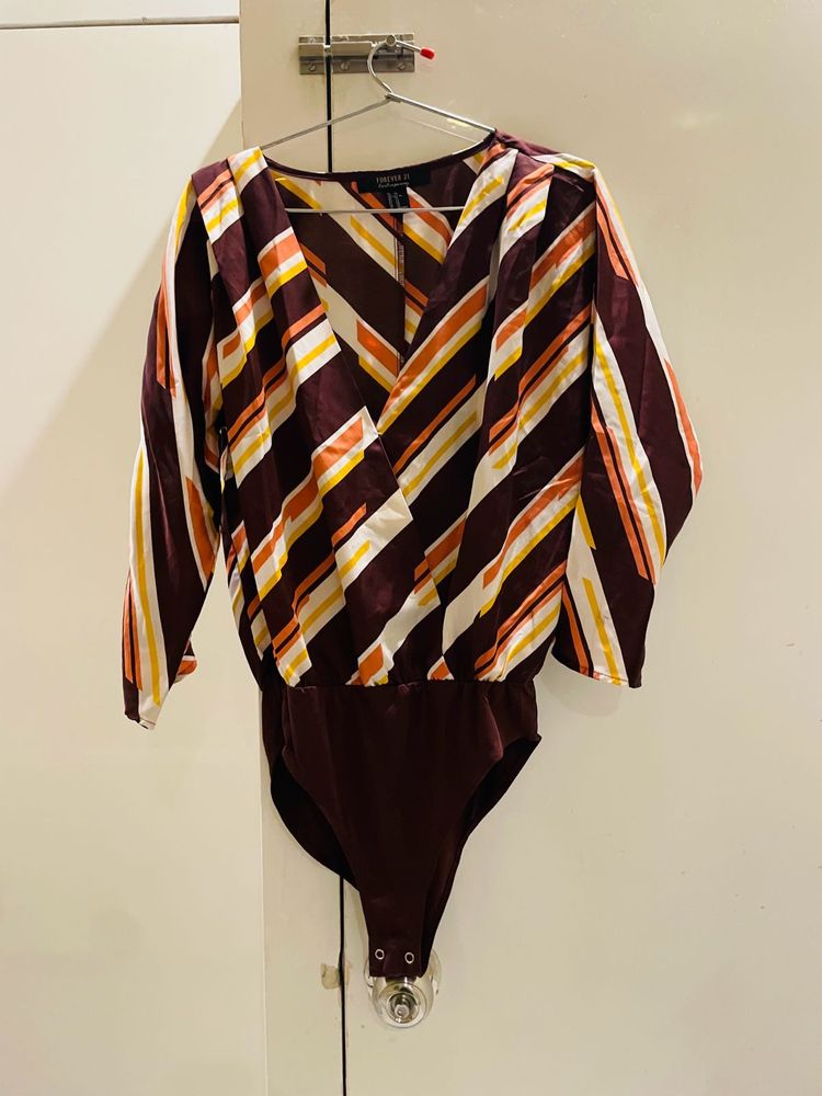 Retro Stripe Bodysuit