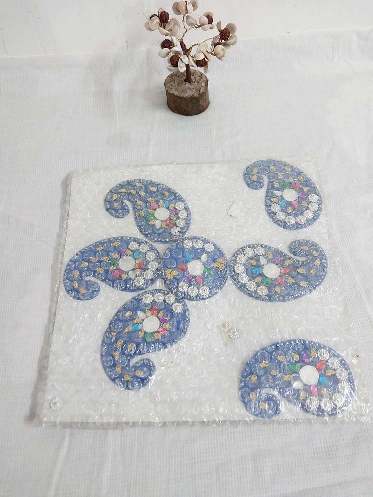 Acrylic Blue Rangoli set