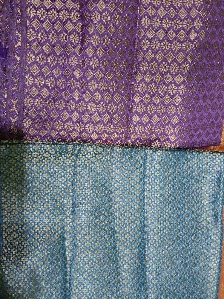 Beautiful Purple and Teal blouse material