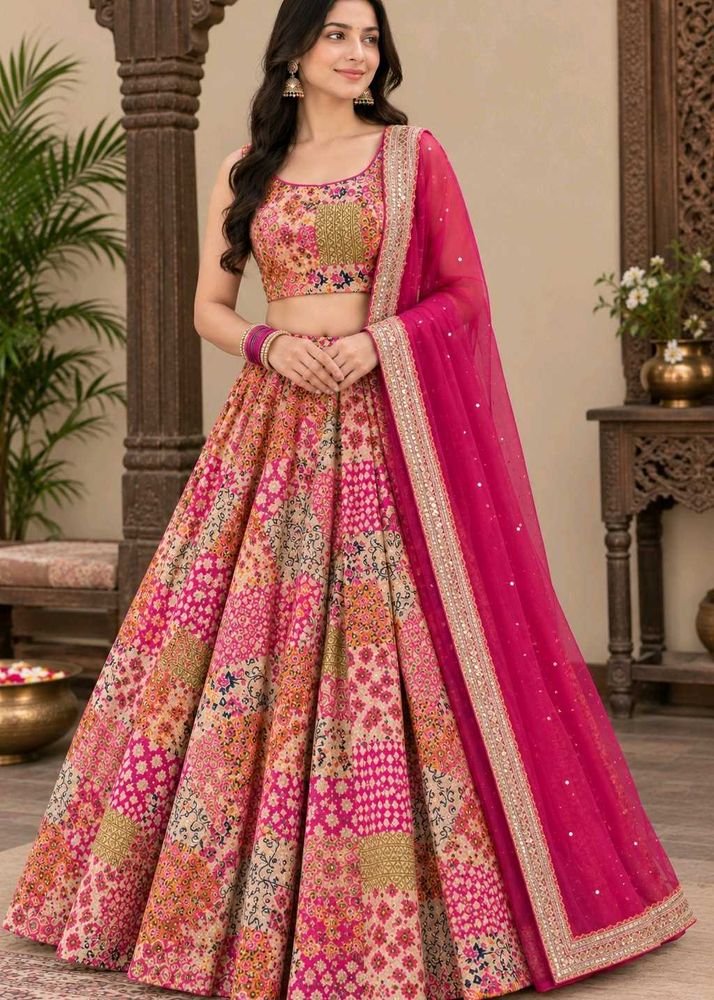 Vibrant Patchwork Lehenga Choli