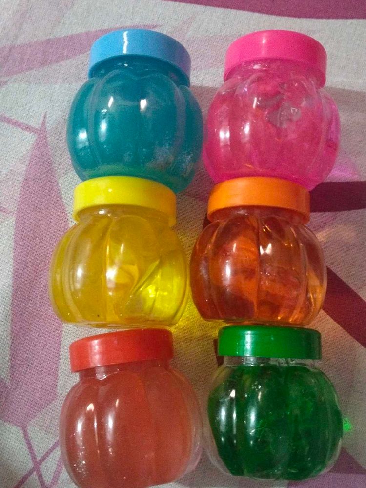 Pack Of 6 Colourful Slimes