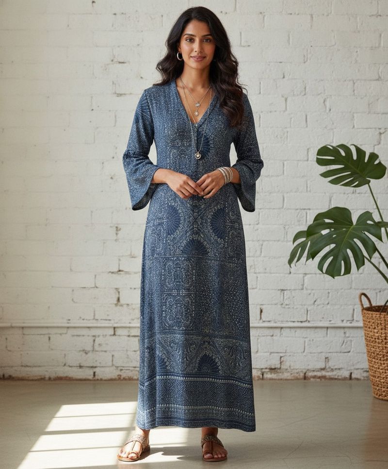 Biba - Woolen Printed Long Kurta