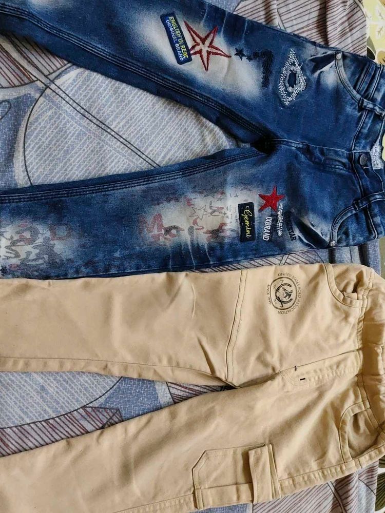 Stylish Jeans &amp; Cargo Pants Set