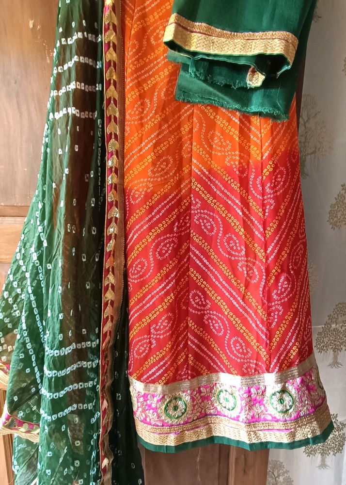 Bandani Print Lehenga