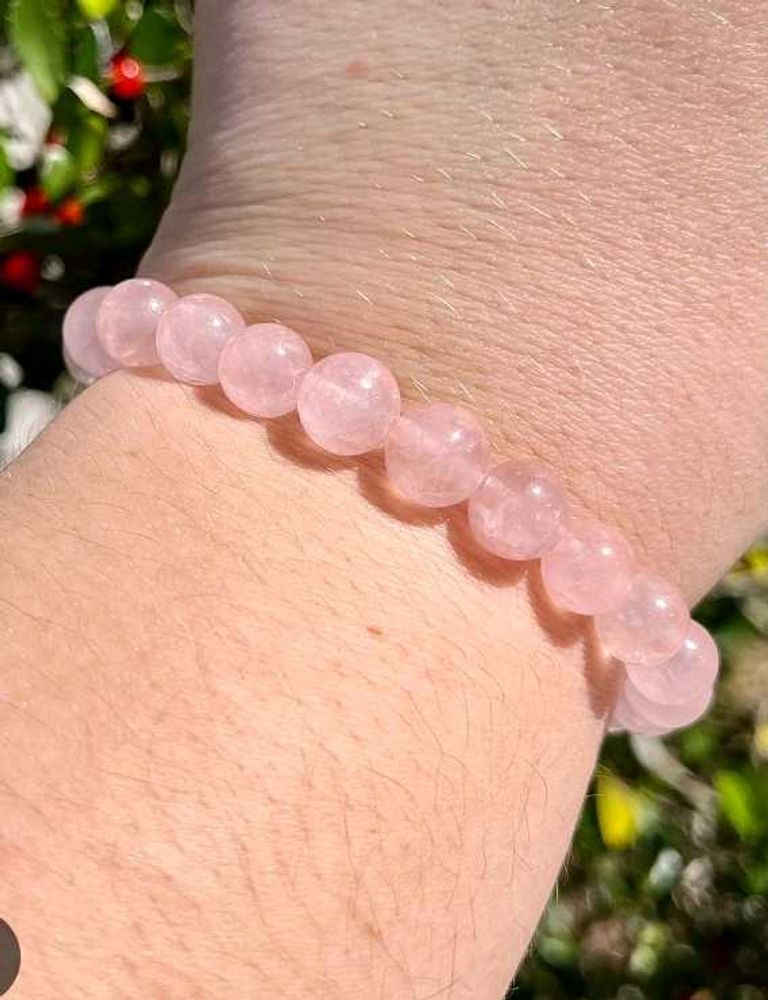 Rose Quartz Beaded Bracelet