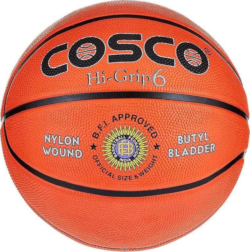 Cosco Hi-Grip Basketball, Size 6 (Multicolour)