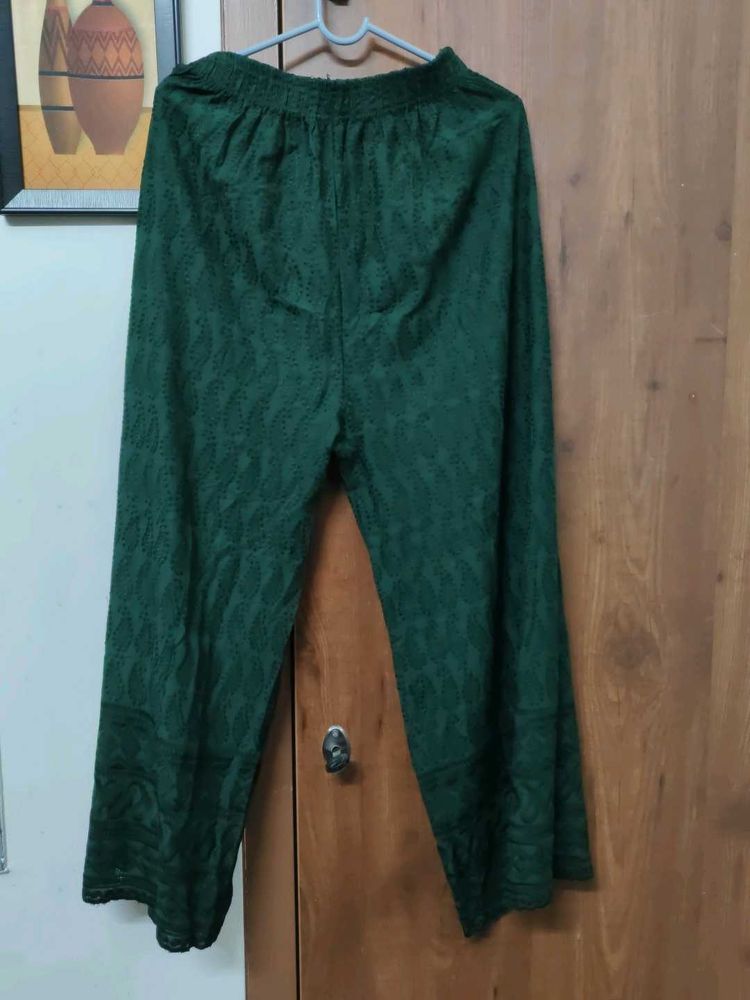 Elegant Green Palazzo Pants