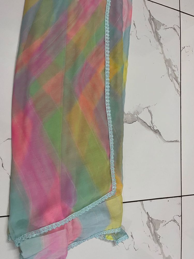 Colorful Striped Saree