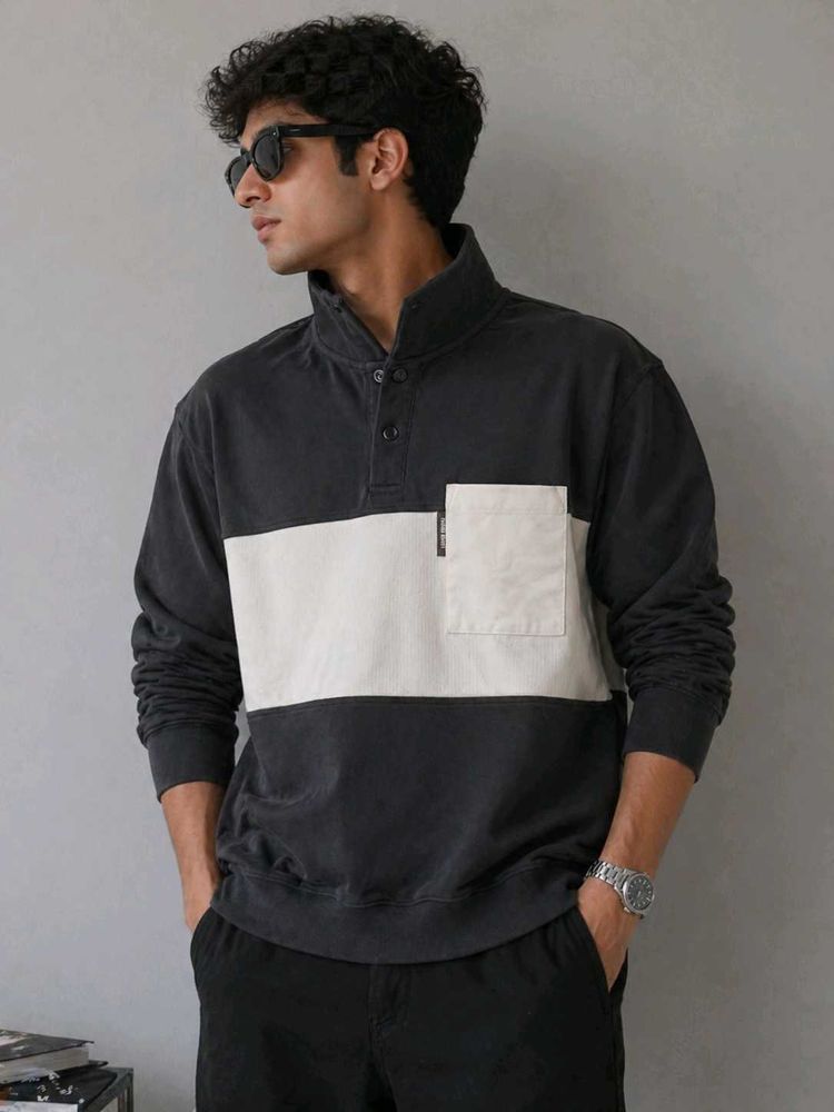 Men's Colorblock Pullover Sweatshirt