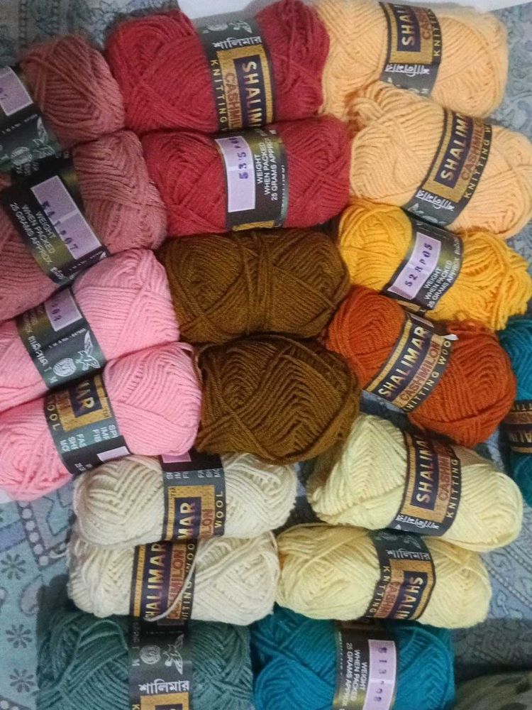 Shalimar Wool Knitting Yarn Skeins