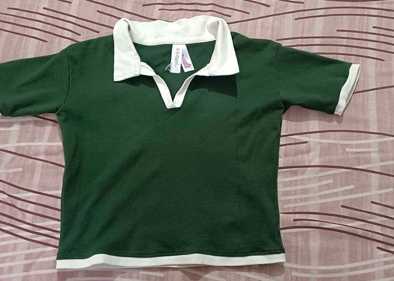 Green Collared Polo T-Shirt