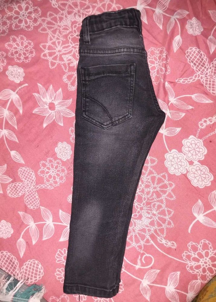 Stylish Grey Wash Denim Jeans