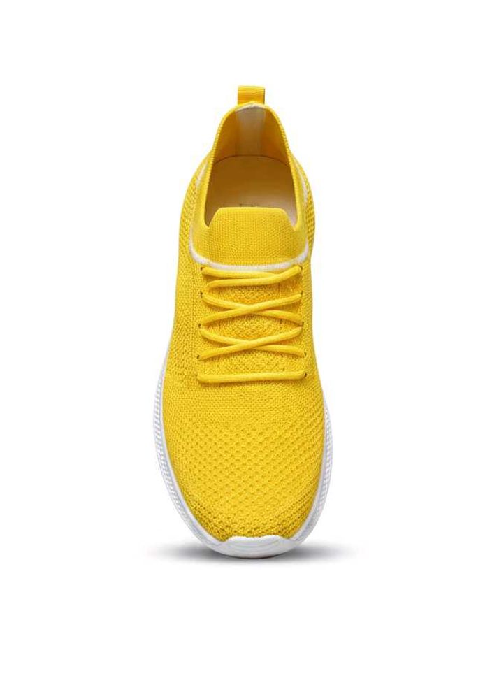 Trendy Yellow Casual Sneakers✨