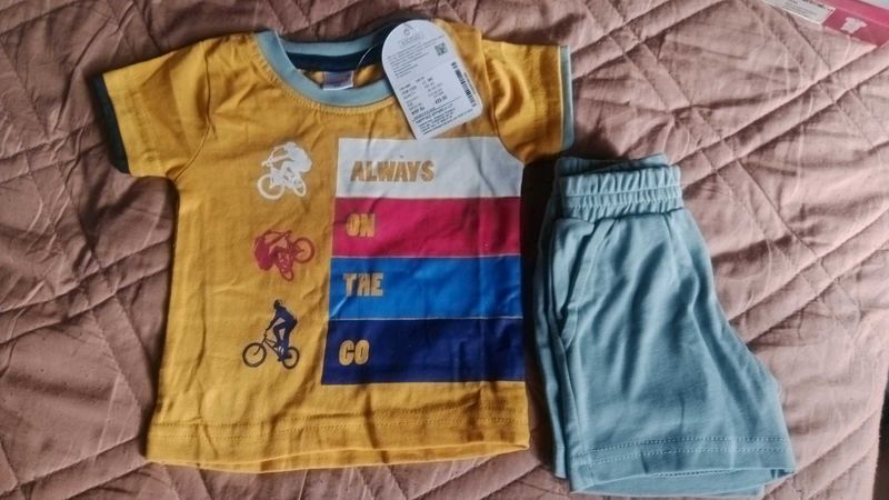 Cute Yellow &amp; Blue Baby Outfit