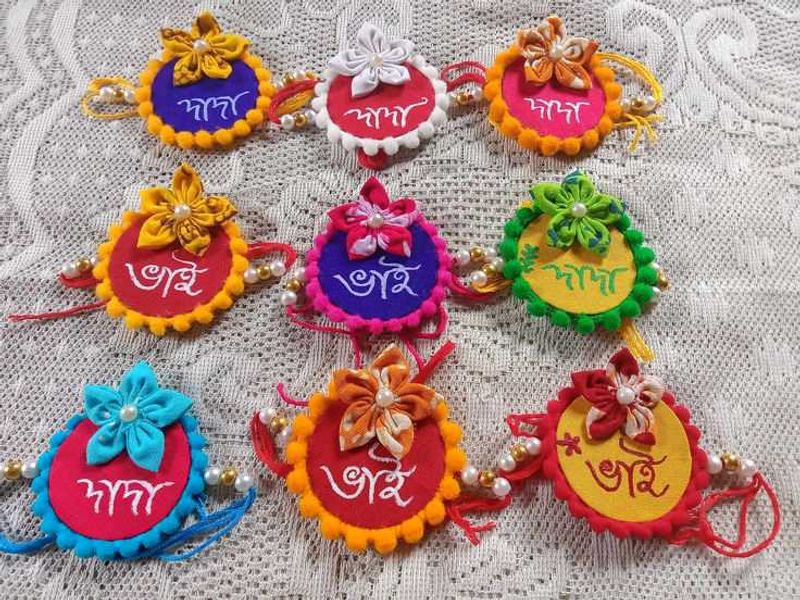 Handmade Rakhi Bracelet Set