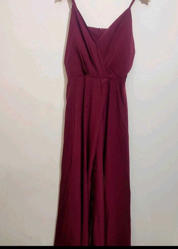Maroon Color Long Dress For 36 Bust