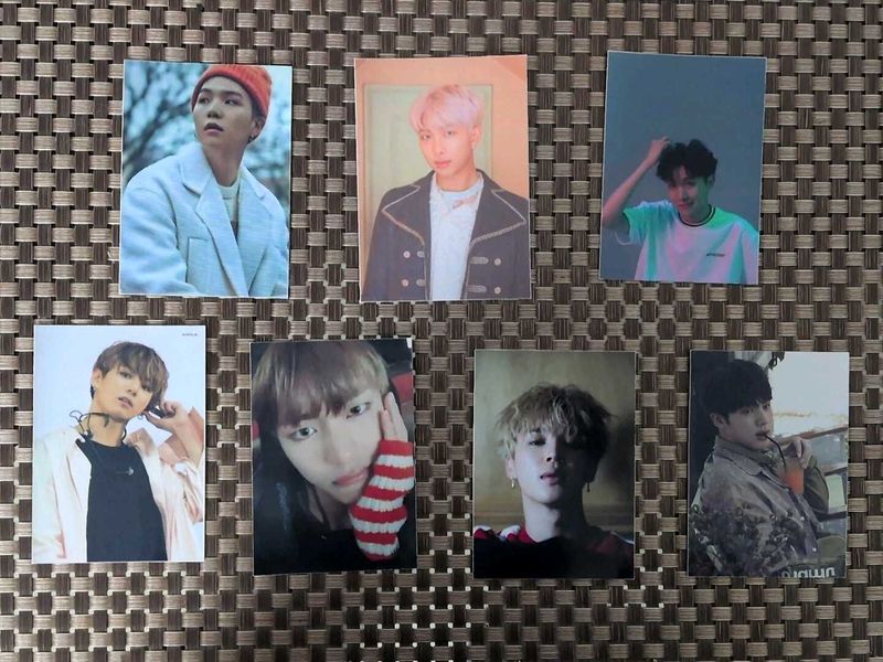 BTS Fan Art Sticker and Photocard Set