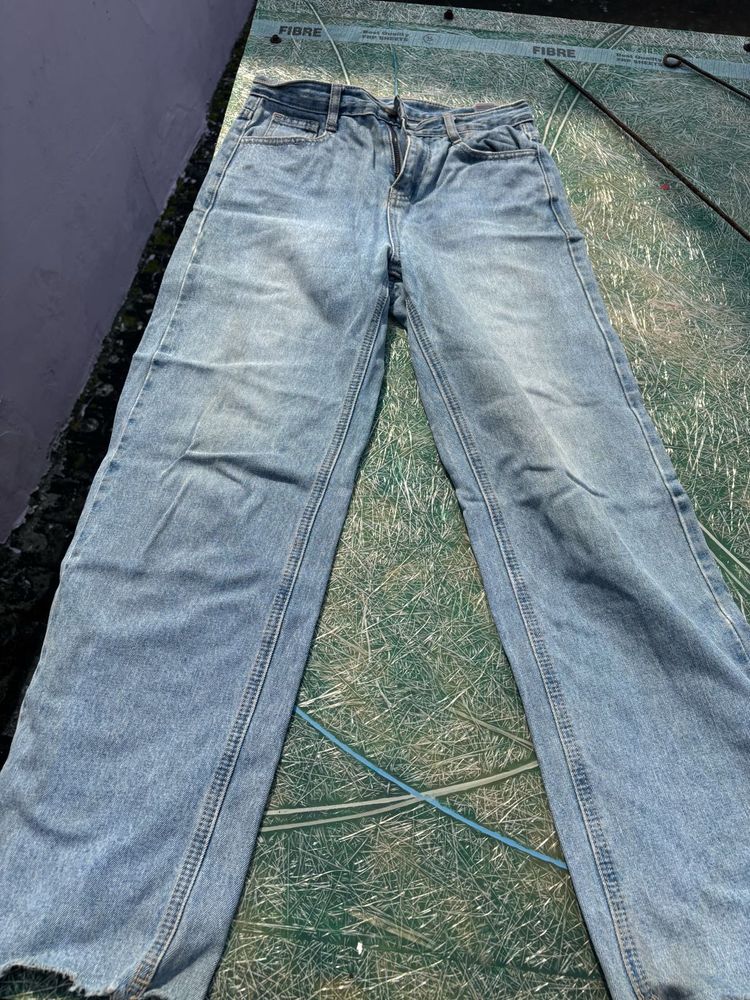 Light Wash Wide Leg Jeans