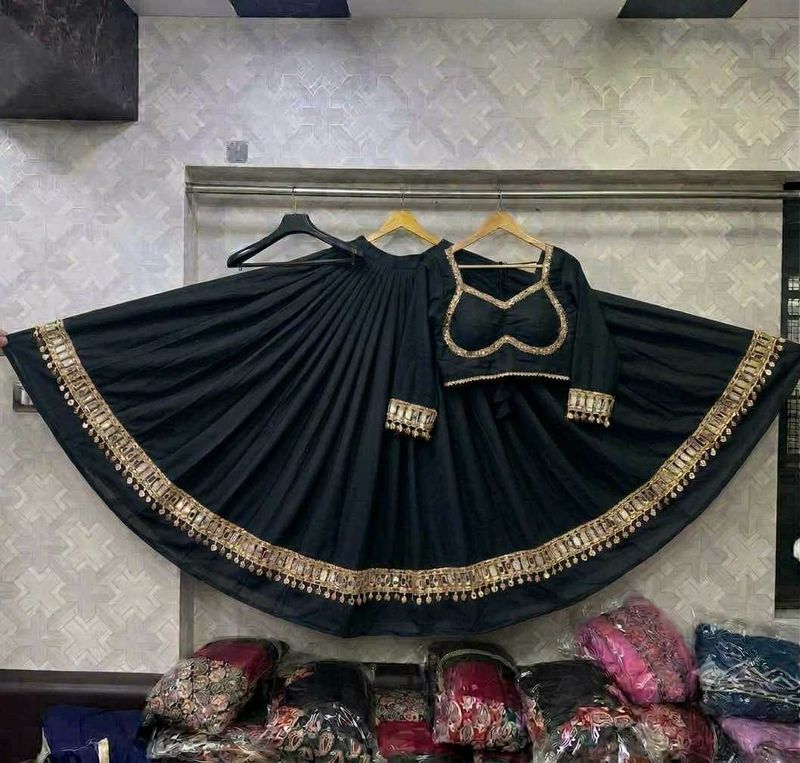 Elegant Black Lehenga Choli Set