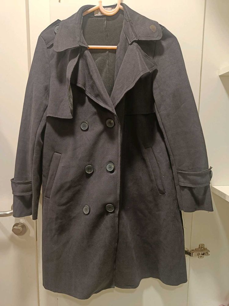 Elegant Grey Trench Coat