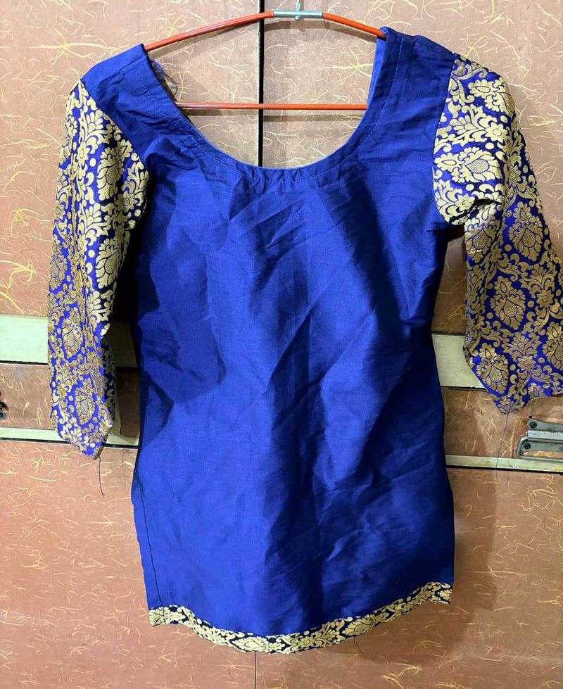 Blue &amp; Gold Blouse