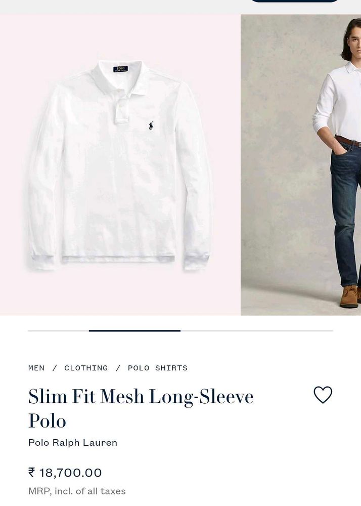 Ralph Lauren Slim Fit Long Sleeve Polo