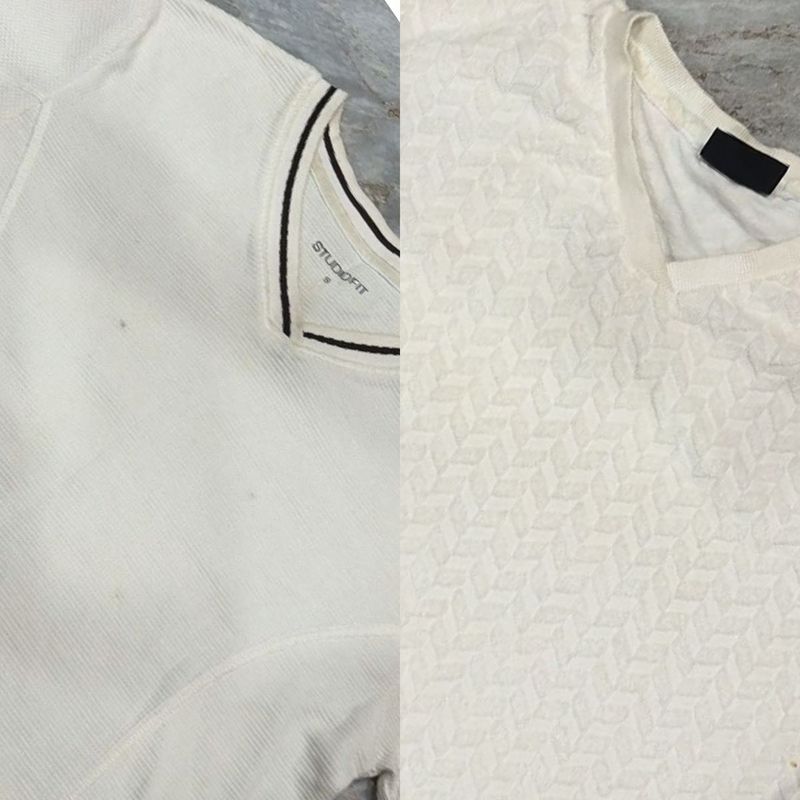 Combo StudioFit Textured White Top