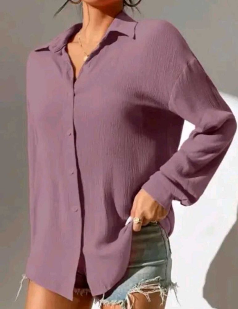 Purple Textured Shirt