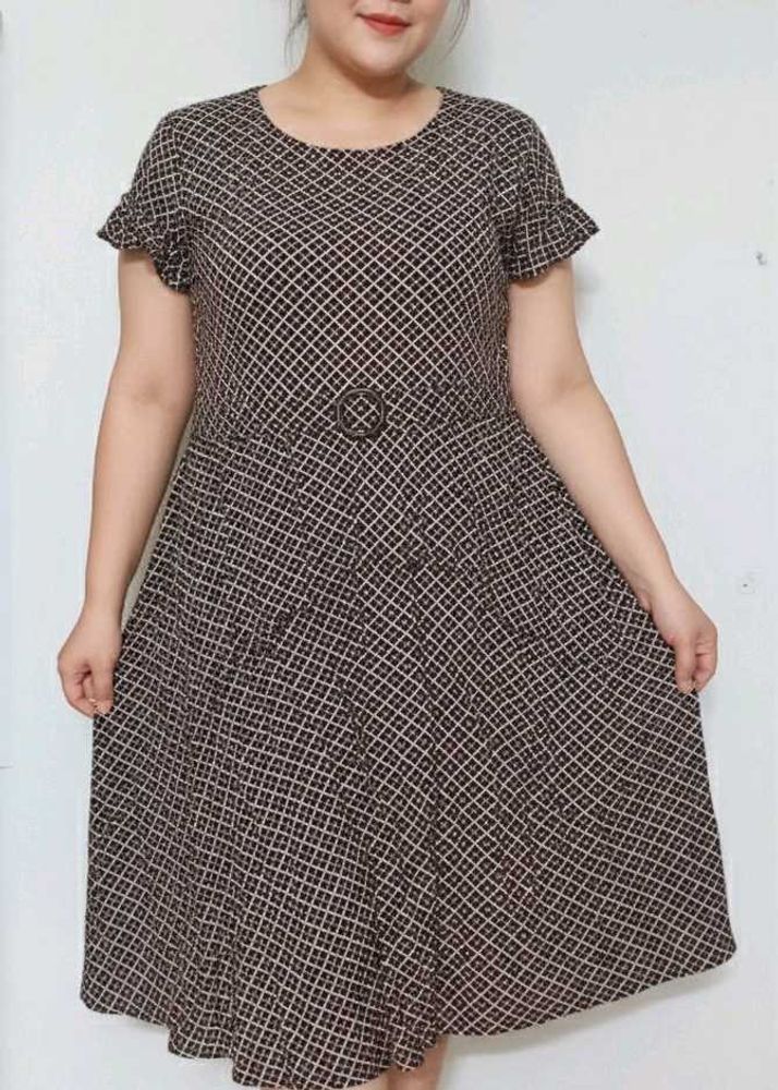 Checkered Casual Dress