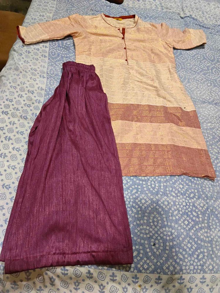 Elegant Kurta and Palazzo Set