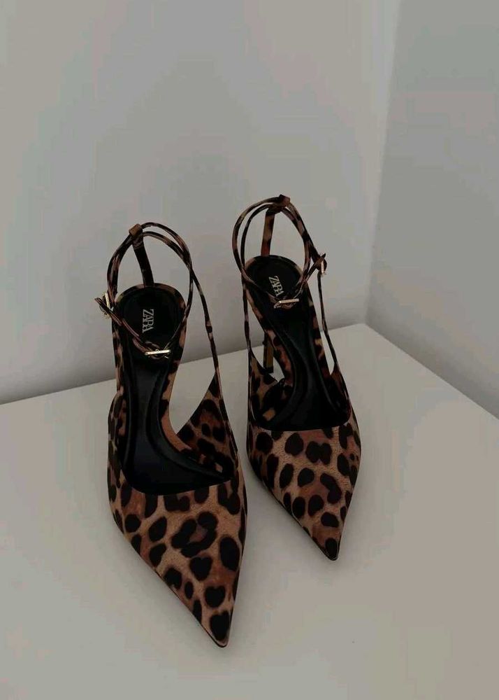 Zara Leopard Print Heels