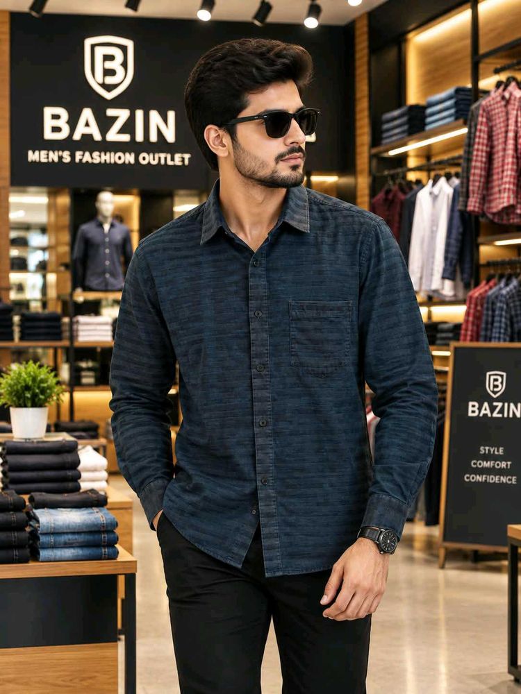🇳🇿💫🎀Stylish Men's Textured Shirt
