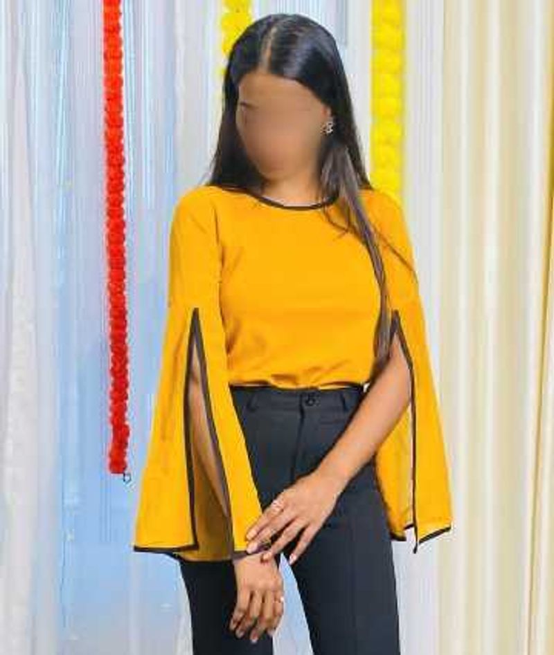 mustard yellow top