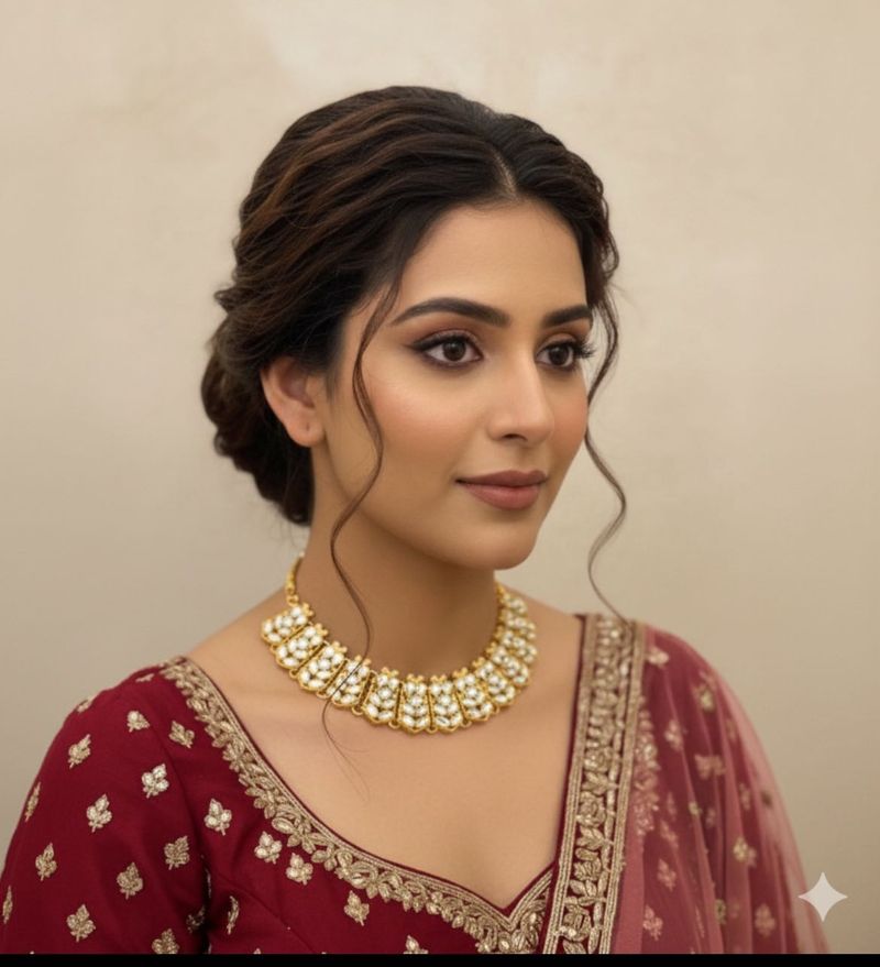 Elegant Kundan Necklace Set new with tag