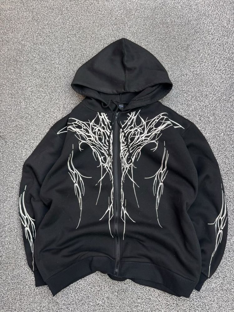 Gothic Zip-Up Hoodie