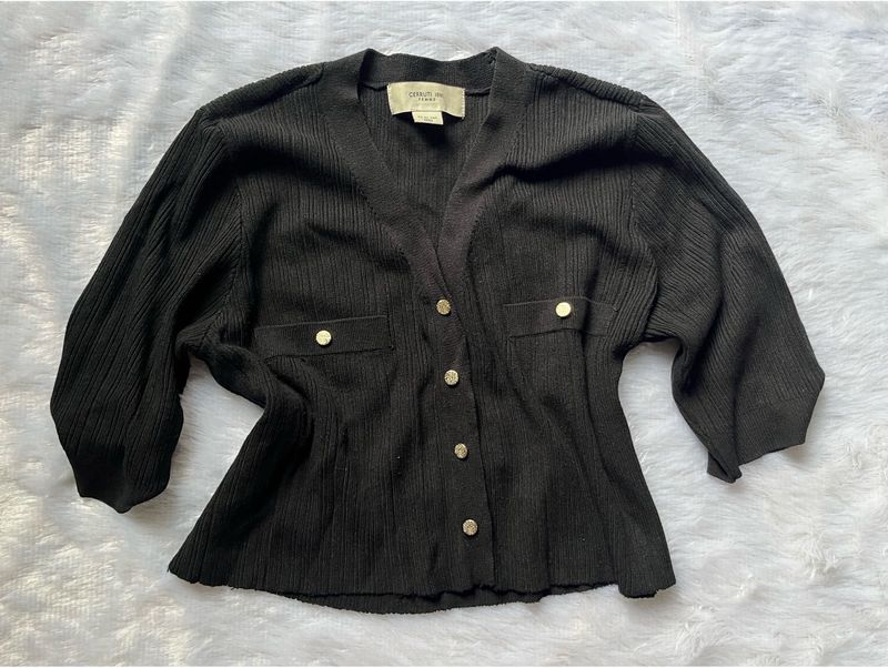 Cerruti Black Crop Top