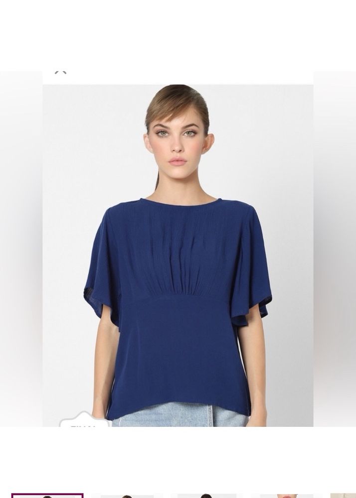 ONLY Casual Regular Sleeves SolidWomen Blue Top