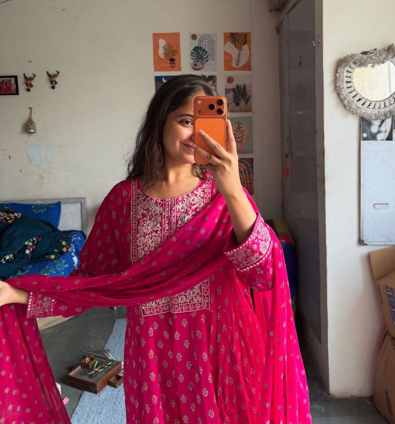 Elegant Pink Kurta Set with Dupatta