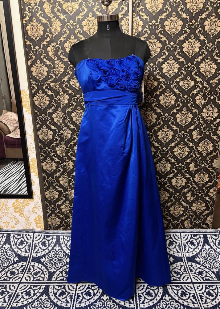 Stunning Royal Blue Strapless Dress