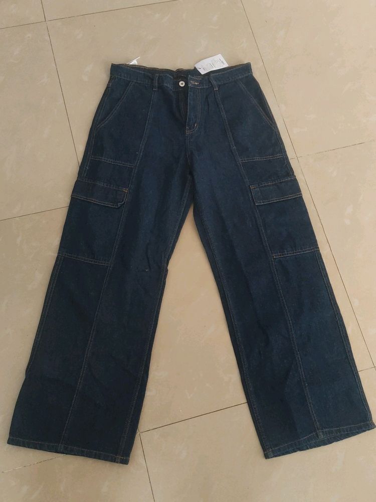Street 9 Women Blue Wide Leg High Rise Pure Jeans