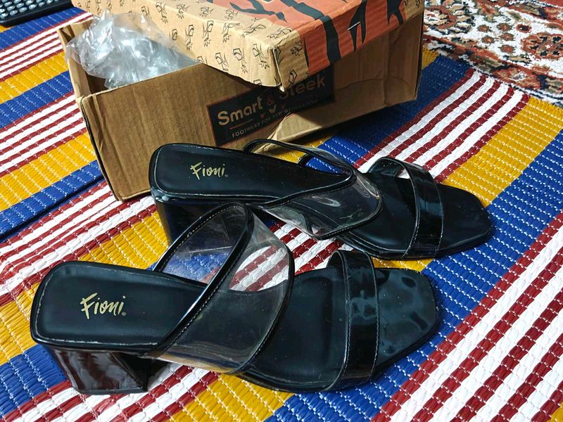 ,🔥Price drop.Stylish Black Fioni Heels(UK 6.5/EU