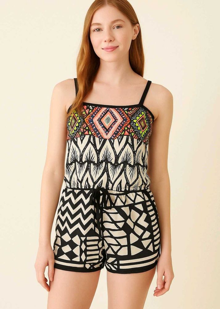 River lsland Aztec Print Playsuit Size S
