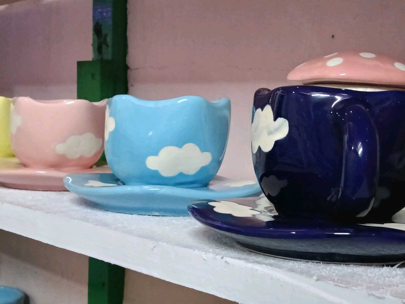 Cute Cloud Mug and Saucer (Any 1 Set