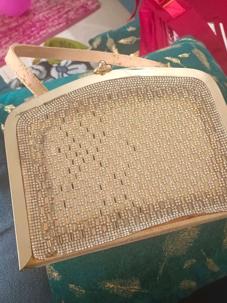 Stone Work Wedding Clutch