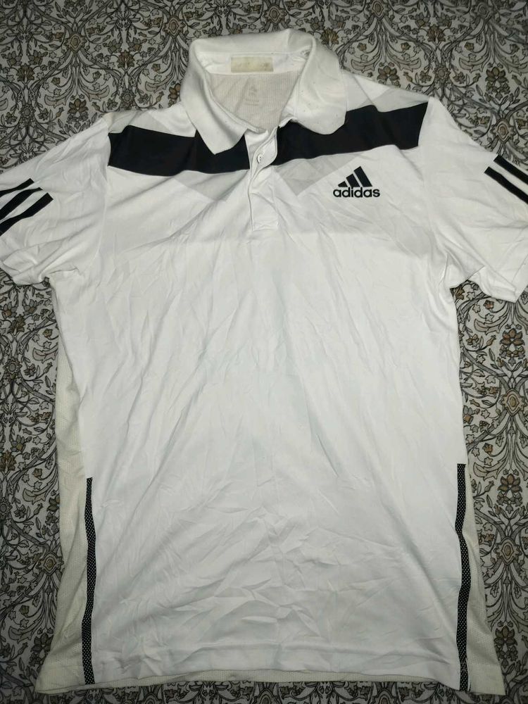 Adidas White Men's Polo Shirt