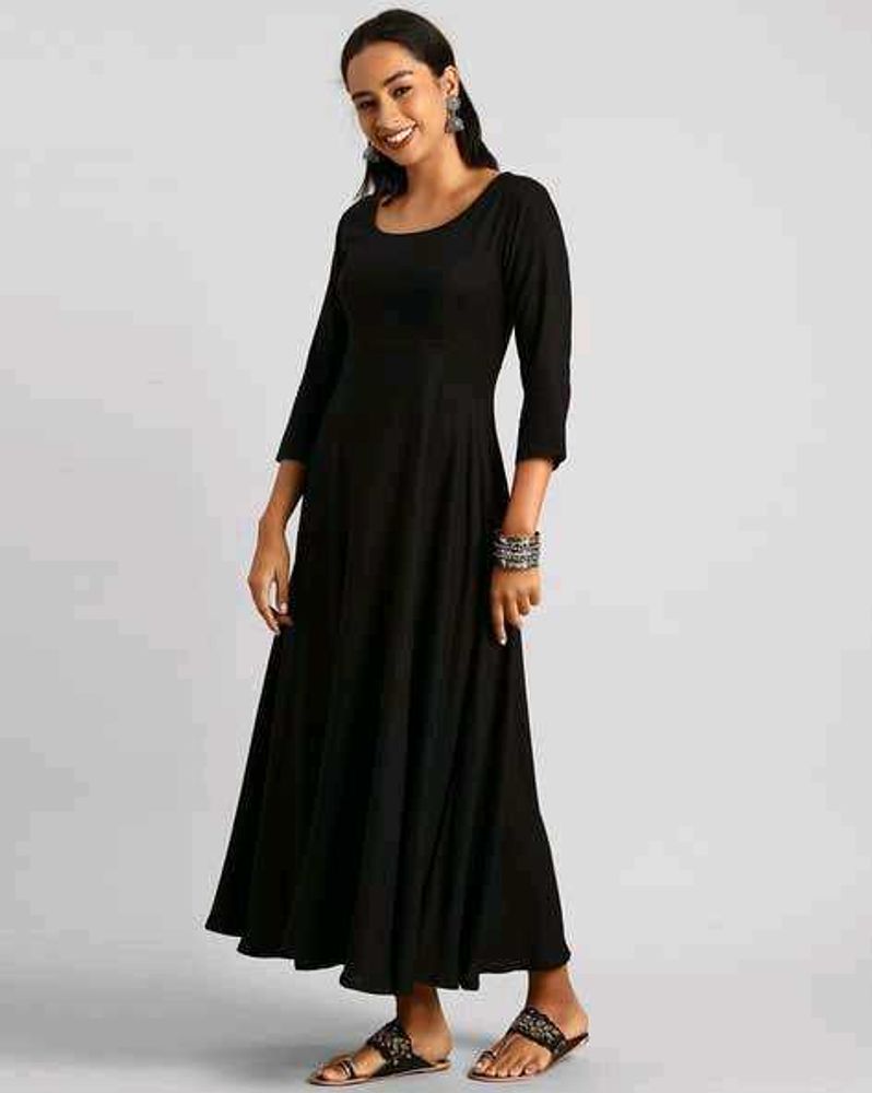 Elegant Black🎁🫴 Maxi Dress