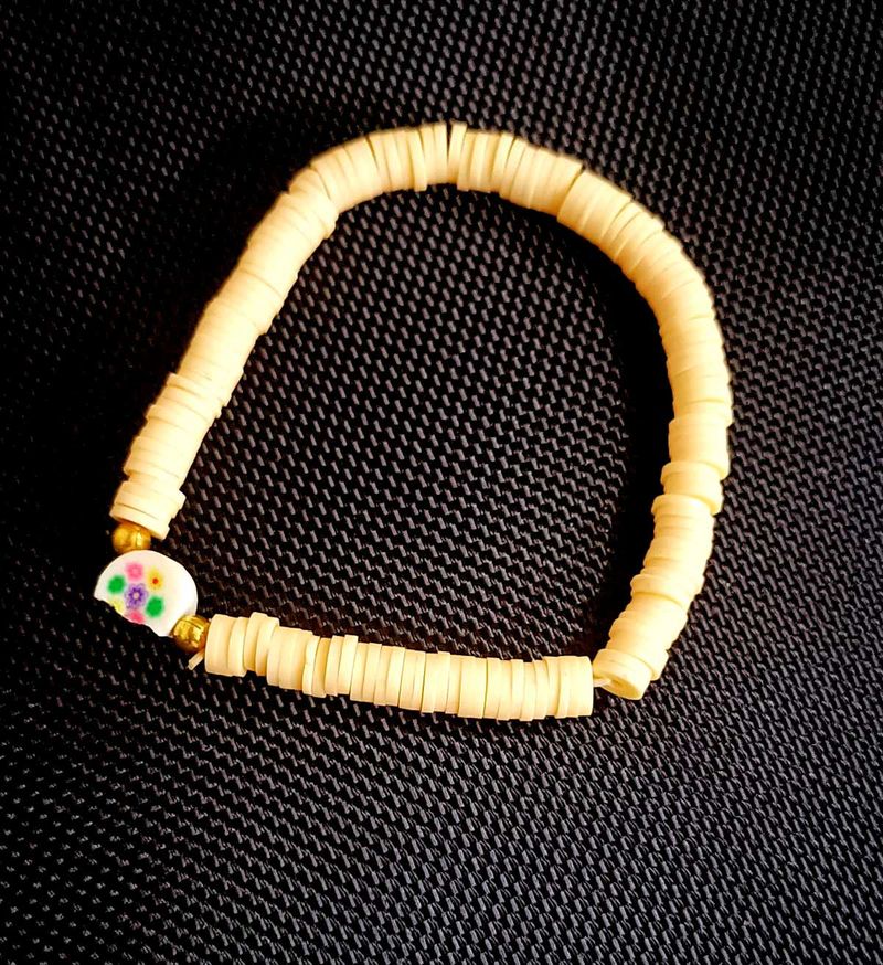 Beaded Bracelet with Charm !