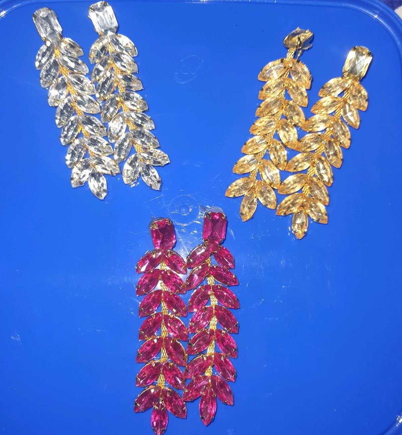 Stunning Gemstone Drop Earrings